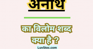 अनाथ का विलोम शब्द क्या होगा ? Anath Ka Vilom Shabd