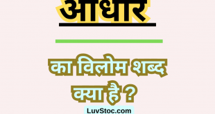 आधार का विलोम शब्द क्या है? Aadhar Ka Vilom Shabd
