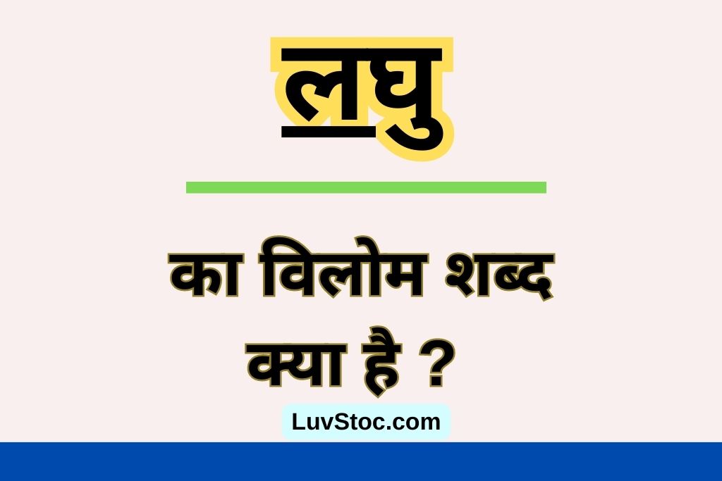 लघु का विलोम शब्द क्या है ? Laghu Ka Vilom Shabd