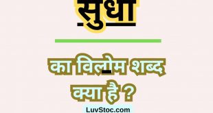 सुधा का विलोम शब्द क्या है ? Sudha Ka Vilom Shabd